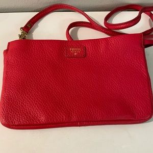 Red Fossil Crossbody- NWOT